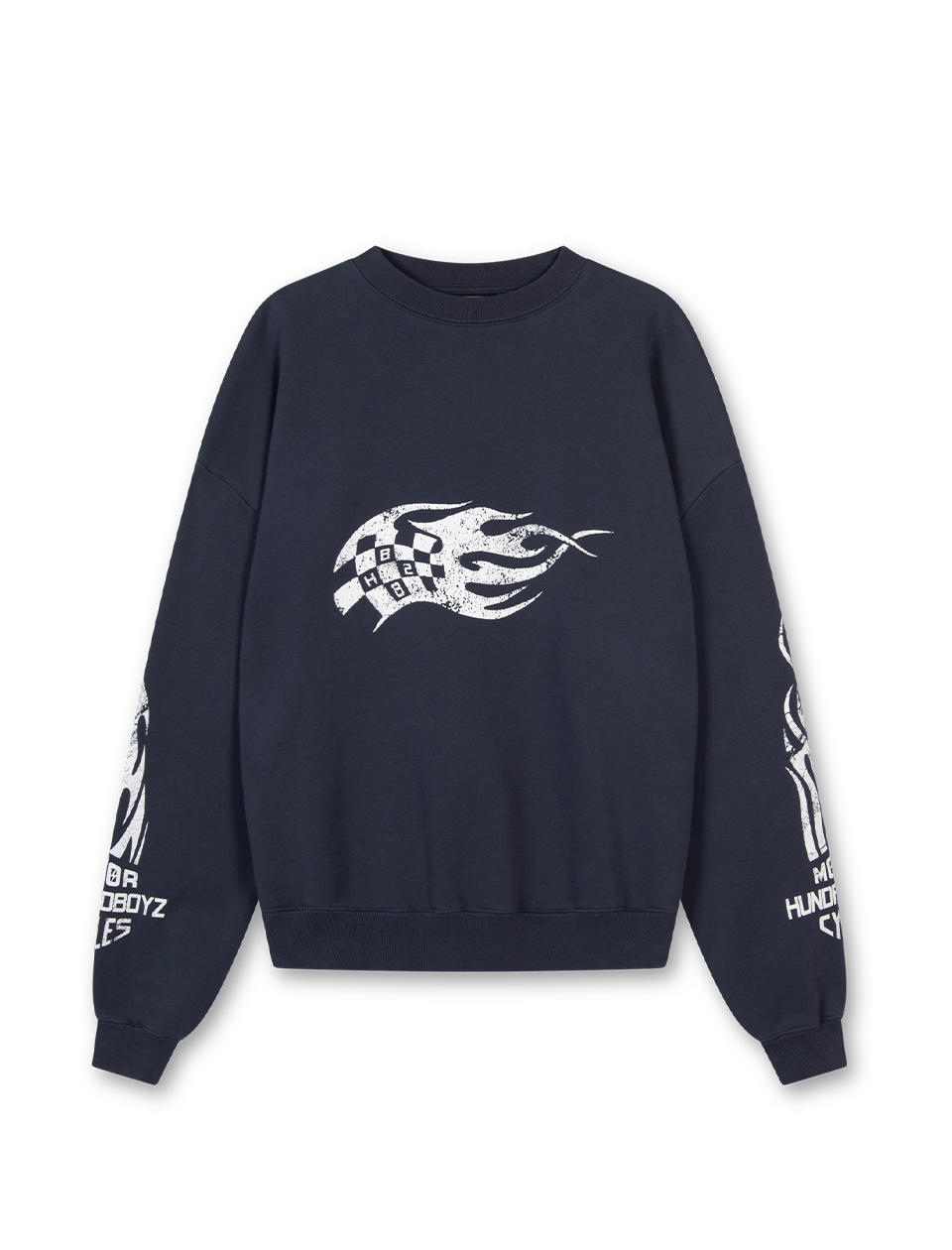 Ninetyfour x Hundredboyz Evo Crewneck Sweater | Blue